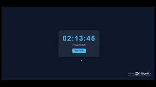 Day 1 I Built a Digital Clock with JavaScript