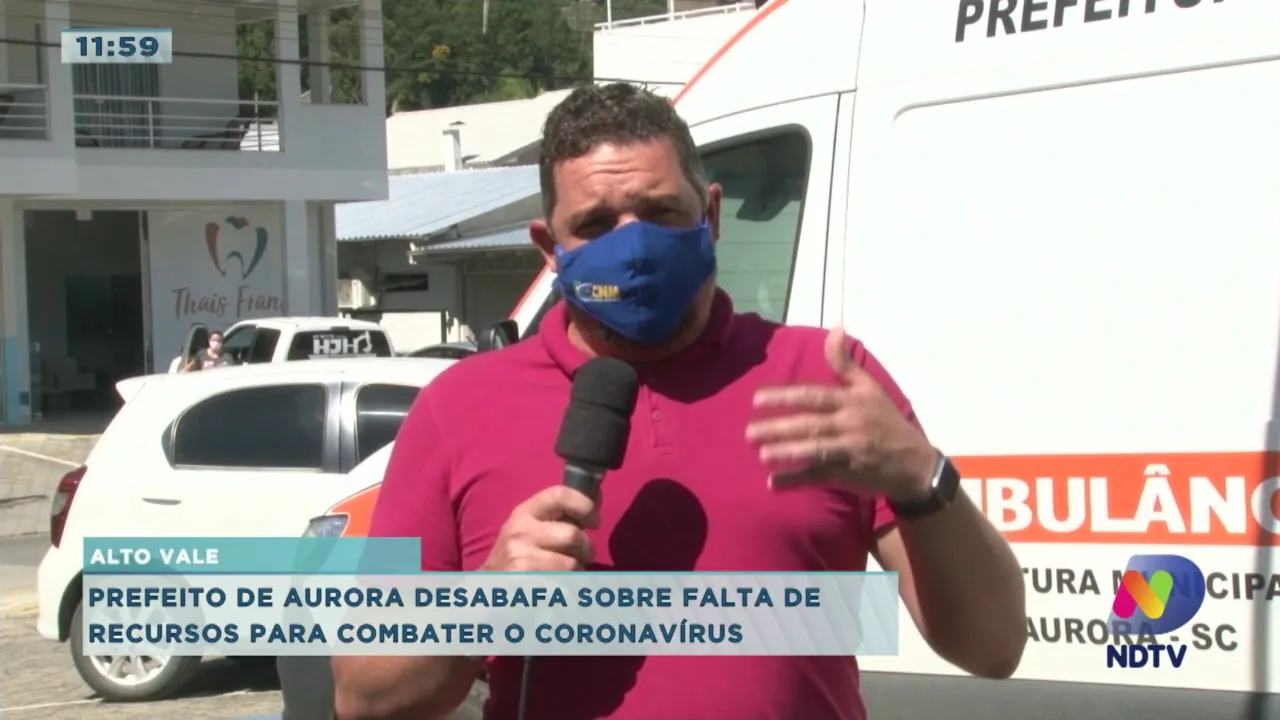 Prefeito de cidade catarinense desabafa sobre falta de recursos para combater o coronavírus