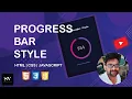 How To Create Circular Progress Bar Using HTML CSS JAVA SCRIPT Create Progress Bar Step By Step