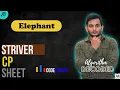 Elephant Striver CP Sheet Codeforces Competitive Programming