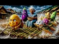 Vegetable Village Flood Adventure Funny Vegetable Cartoon Story for Kids Rescue Mission