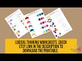 Instant download logical thinking printable