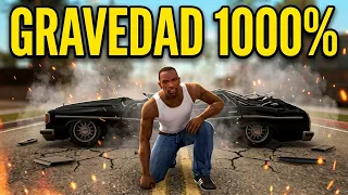 GTA San Andreas Pero la Gravedad es 1000% mas fuerte!