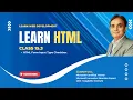 Learn HTML HTML Form Input Type Checkbox - Class 15-3 Urdu Hindi