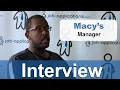 Macy s Interview - Manager