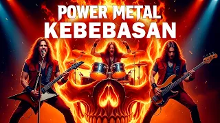 kebebasan power metal rock version lirik