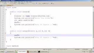 BCA Program Method Overloading in Java