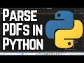 How to Parse PDFs in Python Extract Text from PDF Files