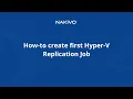 How to Create a Hyper-V Replication Job