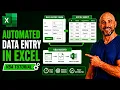 Automated Data Entry Form in Excel VBA Tutorial Step by Step