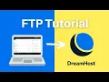 How to Upload Files with FTP to DreamHost WebFTP tutorial