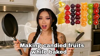 Get baked & make Candied fruits on a stick with me! (Tanghulu)