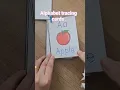 Alphabet tracing cards