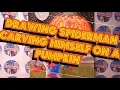 Drawing Spider-Man Carving Himself into a Pumpkin