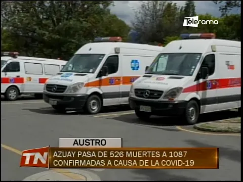 Azuay pasa de 526 muertes a 1087 confirmadas a causa de la covid-19