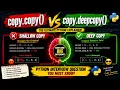 Python Shallow Copy vs Deep Copy Explained copy copy vs deepcopy with Examples