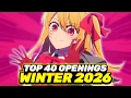 Lagu Top 40 Anime Openings of Winter 2026