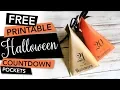 FREE Printable Halloween Countdown Pockets Freebie
