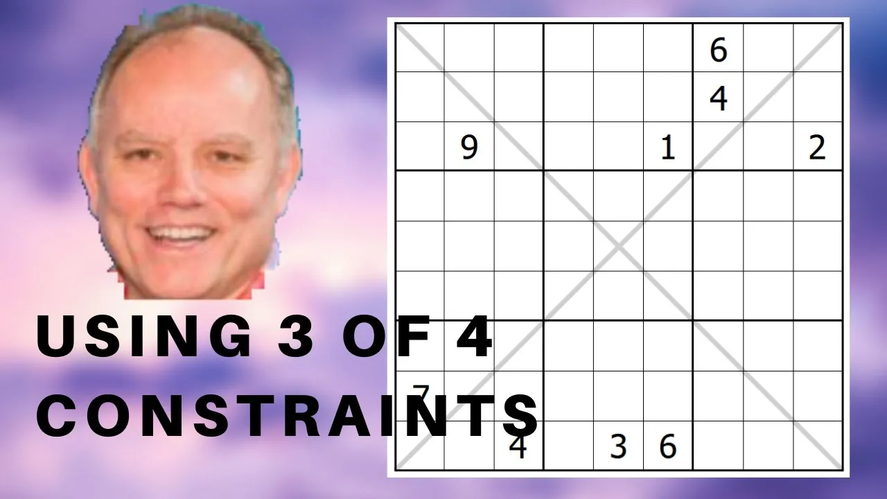 Using just 3 of 4 constraints ...