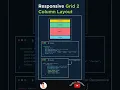 CSS Grid Responsive Layout with 2 Column Layout Coder - Master05