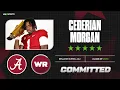 WATCH 5-star WR Cederian Morgan Commits to Alabama LIVE on 247Sports No 11 Overall in 2026