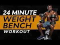 24 Minute Weight Bench Workout - Building Muscle After 40