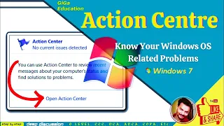 What is Action Centre in Windows Hindi Action Centre Action Centre in Windows By GiGa Education