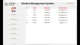 Student Management System with MySQL using Python Final Part
