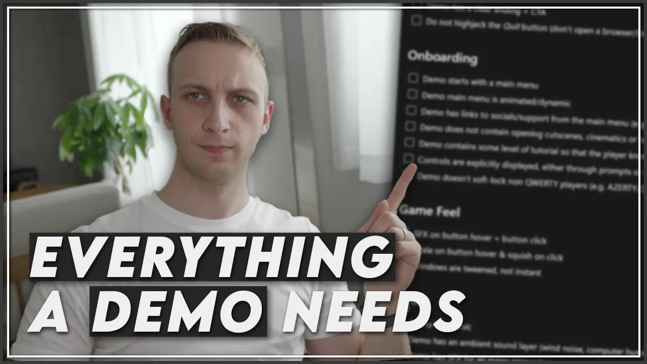 A Comprehensive Steam Demo Checklist: video thumbnail