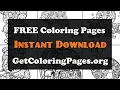 Zentangle coloring pages printable