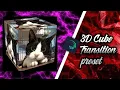 3D cube transition preset alight motion xml