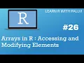 Arrays In R Accessing and Modifying Elements Learn R with Pallvi