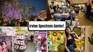 vlog i went to IRVINE SPECTRUM CENTER opened shopping mall clothes cute stores etc
