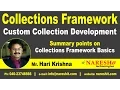Summary points on Collections Framework Basics Core Java Tutorial Mr Hari Krishna