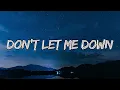 The Beatles - Don't Let Me Down (Lyrics)