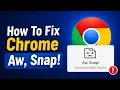How To Fix Google Chrome Aw Snap Error Status Stack Buffer Overrun