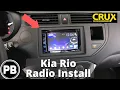 2012 - 2017 Kia Rio Bluetooth Stereo Install Pioneer AVH-X2800BS