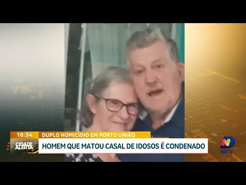 Condenação no caso do duplo homicídio de casal de idosos em Porto União