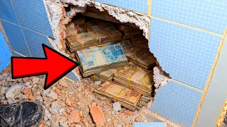 Compartimeno SECRETO foi Encontrado ao Demolir a Casa