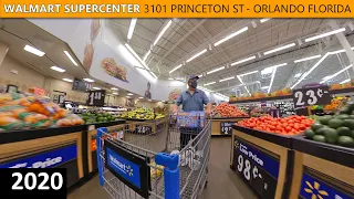 Shopping at Walmart Supercenter on Princeton Street in Orlando Florida - Store 4588