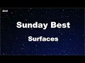 Download Lagu Karaoke♬ Sunday Best - Surfaces 【No Guide Melody】 Instrumental