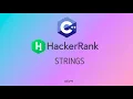 Strings Hackerrank C Solutions