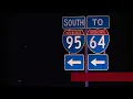 I-95 southbound lanes closed
