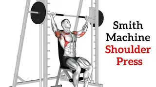 Smith Machine Seated Shoulder Press - SHOULDER WORKOUT