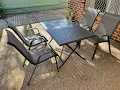 Amart Alex Outdoor Table and Bunnings Marquee Steel Sling Chair Review