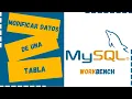 Como hacer un UPDATE en MySQL paso a paso