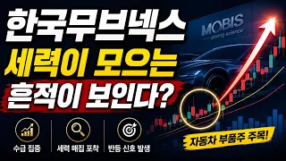 [한국무브넥스 주가전망] 드디어 바닥 찍었나? 자동차 부품주의 반격 시작될까