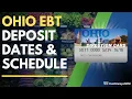 Ohio EBT Deposit Dates Payment Schedule