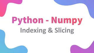 NumPy Class 11 12 IP Indexing and Slicing NumPy Array CBSE Informatic Practices Python