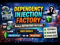 18 Dependency Injection Factory Pattern in Node js Clean Architecture with Repository Example